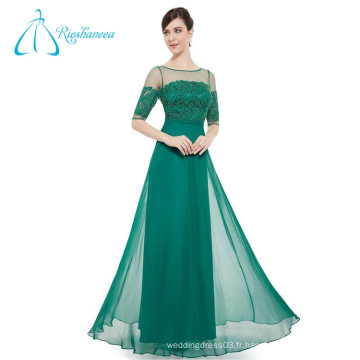 Robe de soiree en mousseline de soie Empire Waistline